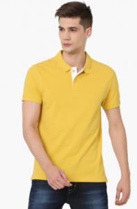 LEVI'S Solid Polo Neck Tshirt