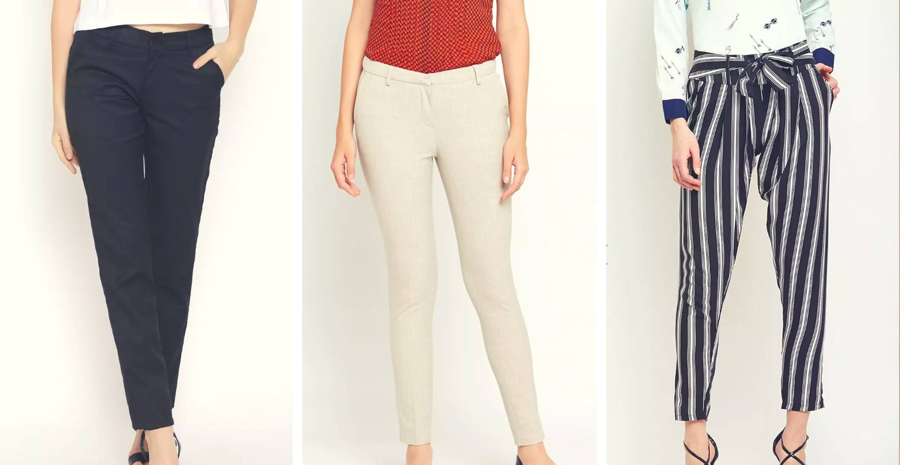 Buy Women Grey Print Formal Regular Fit Trousers Online - 792166 | Van  Heusen-anthinhphatland.vn
