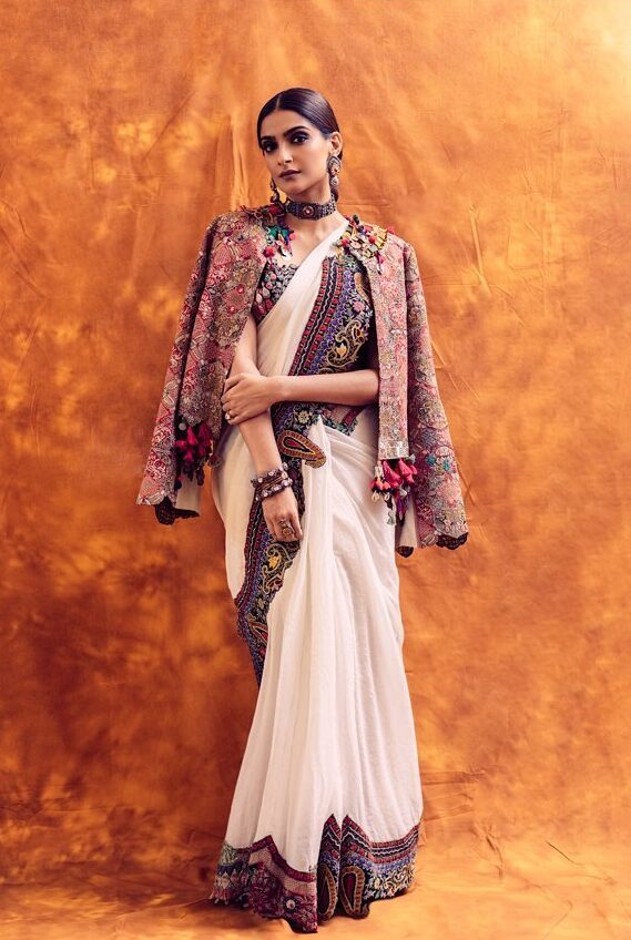 Sonam Kapoor's Diwali look in designer saree