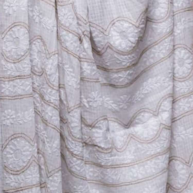 Chikankari material and fabric