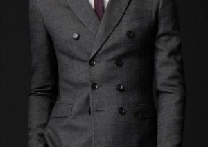Eight-button Double-Breasted Suit Jacket