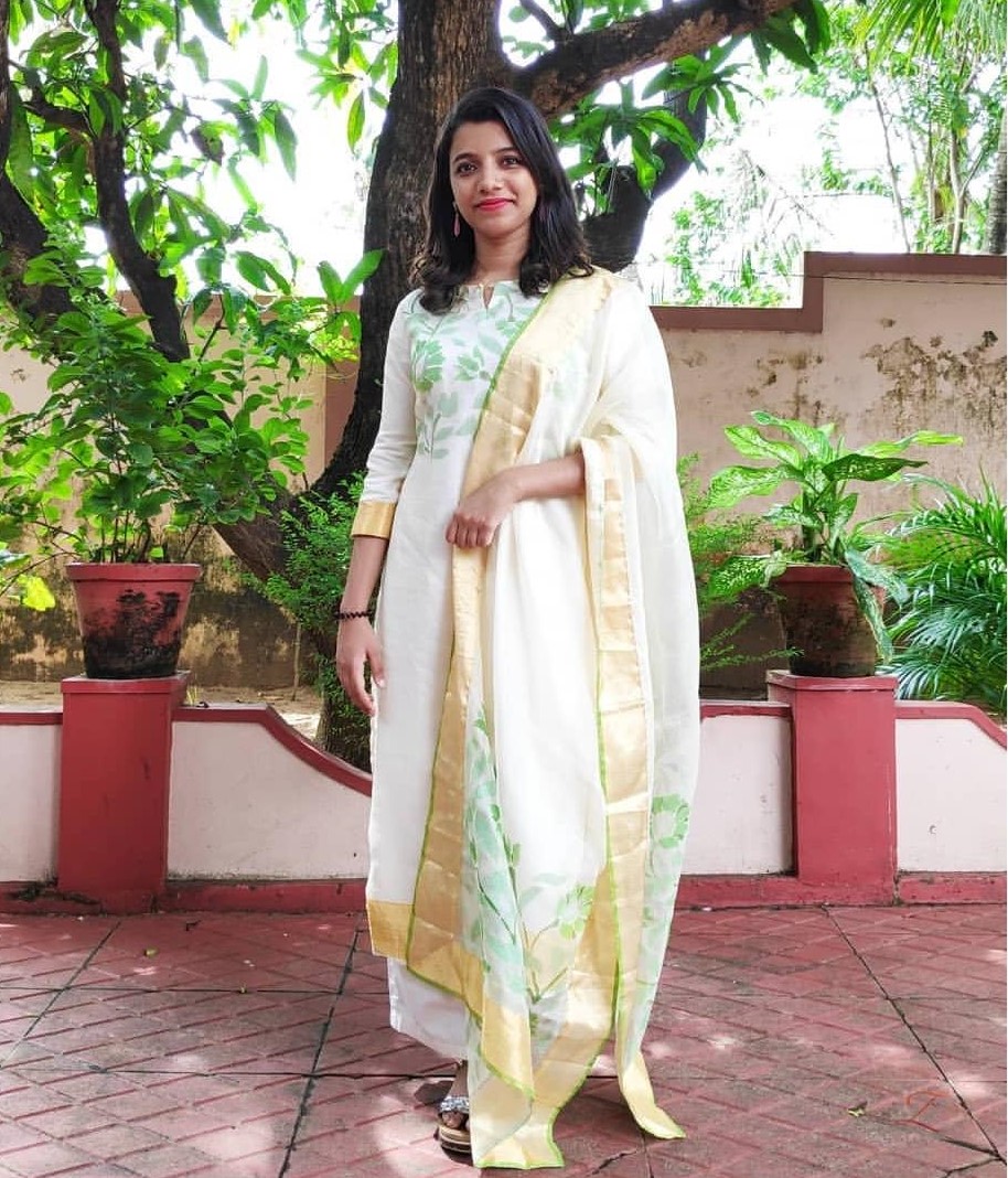 Latha Designs - 🌼Onam special 🌼 Dress made from Kerala set... | Facebook
