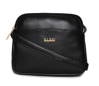 lavie-black-solid-sling-bag