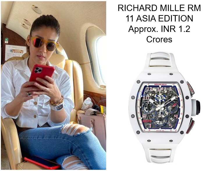 Nayanthara Richard Mille RM 11 Watch 