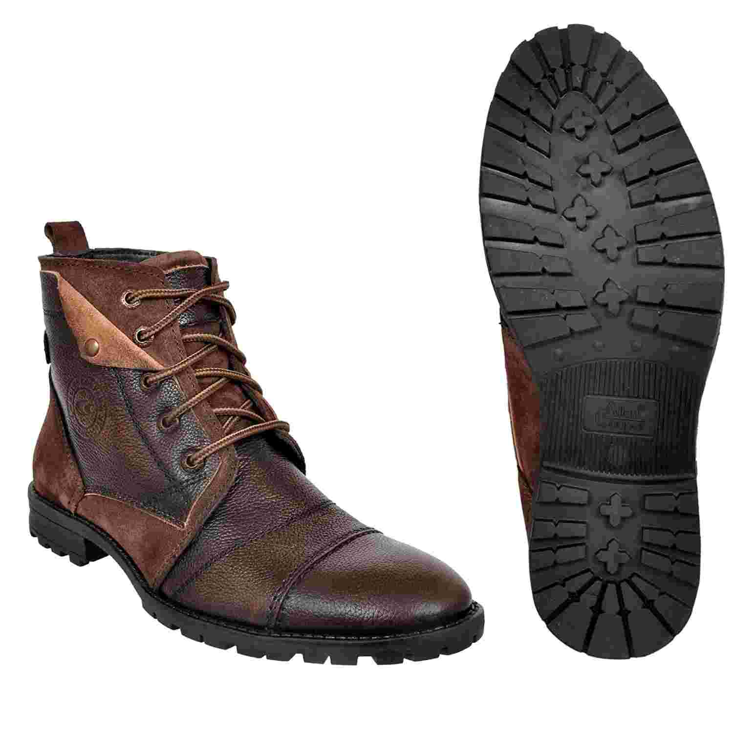 Allen Cooper Leather Brown Boot
