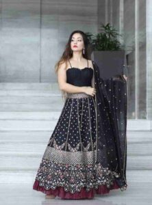 Oceanthakur in Circular Lehenga