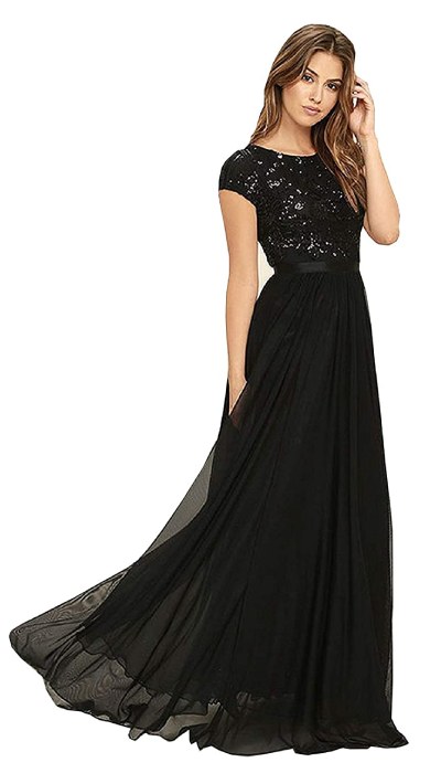 women's-black-georgette-long-gown