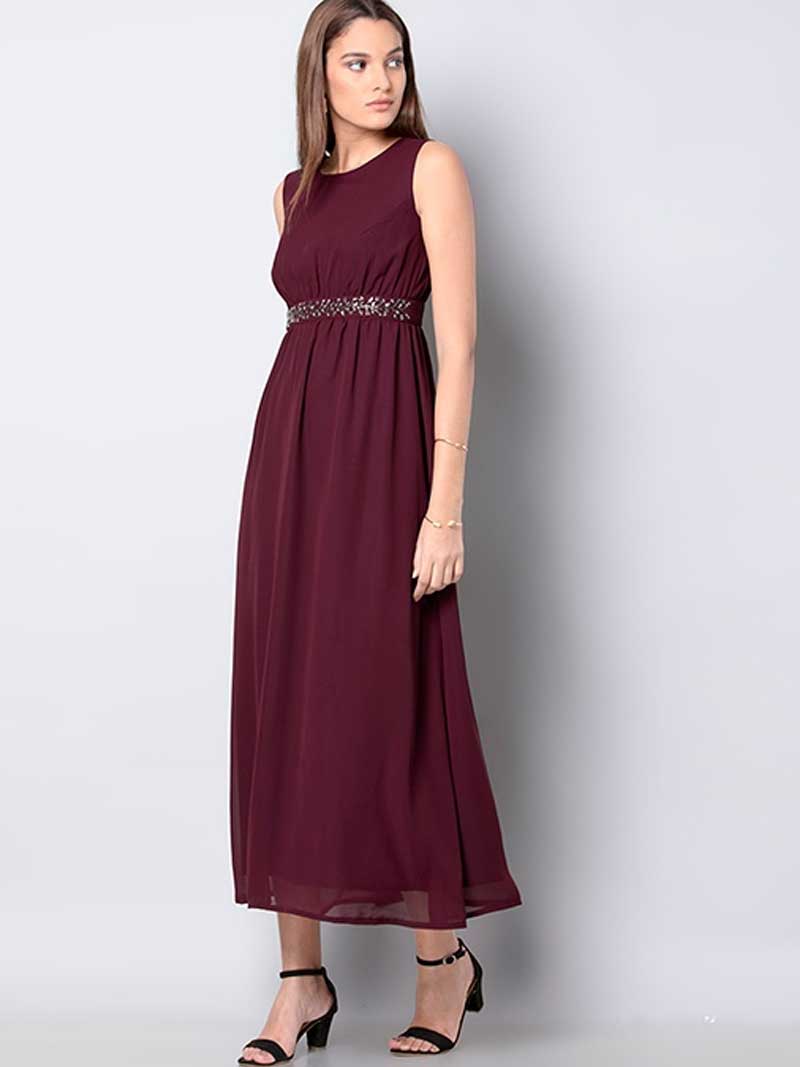Wine-Sleeveless-Embellished-Maxi-Dress