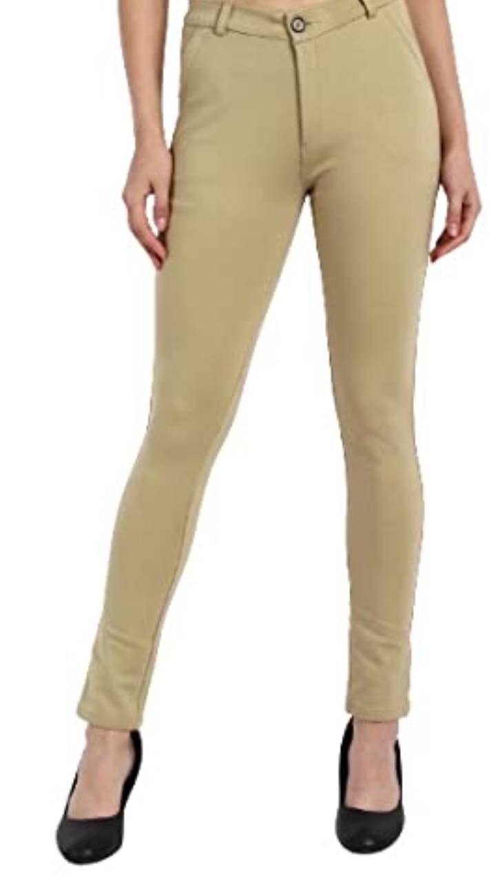 Buy Allen Solly Mens Olive Slim Fit Textured Formal Trouser online