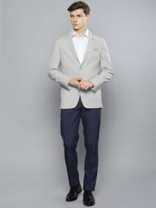 Man in Business casual wearing grey blazer