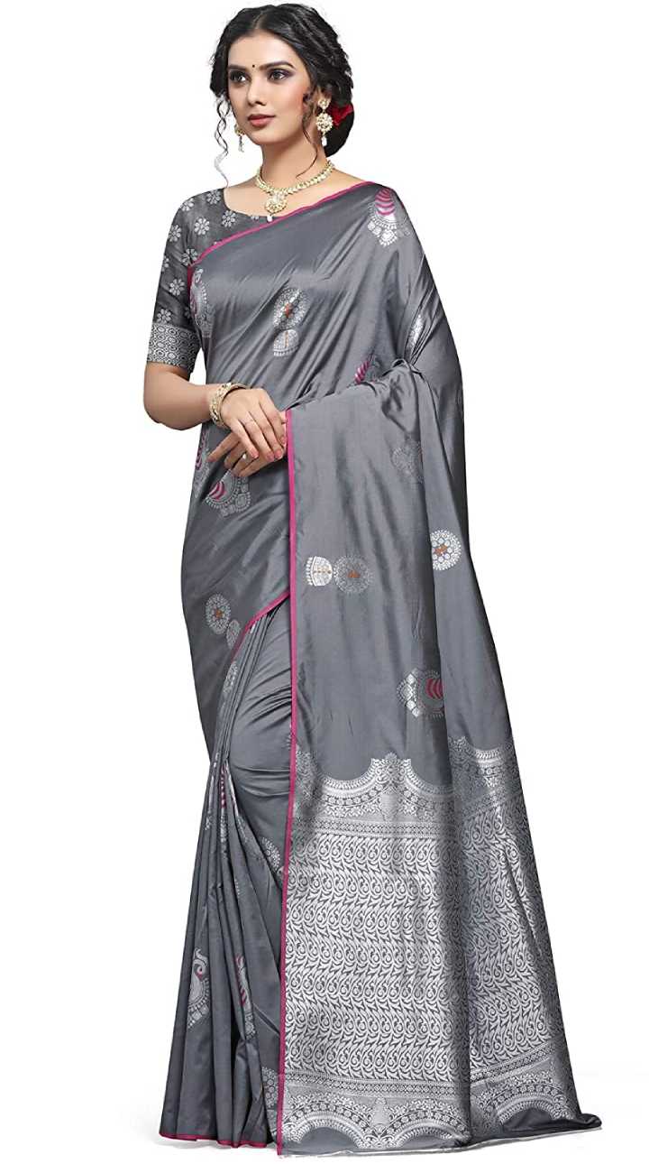 grey-silk-diwali-saree-collection
