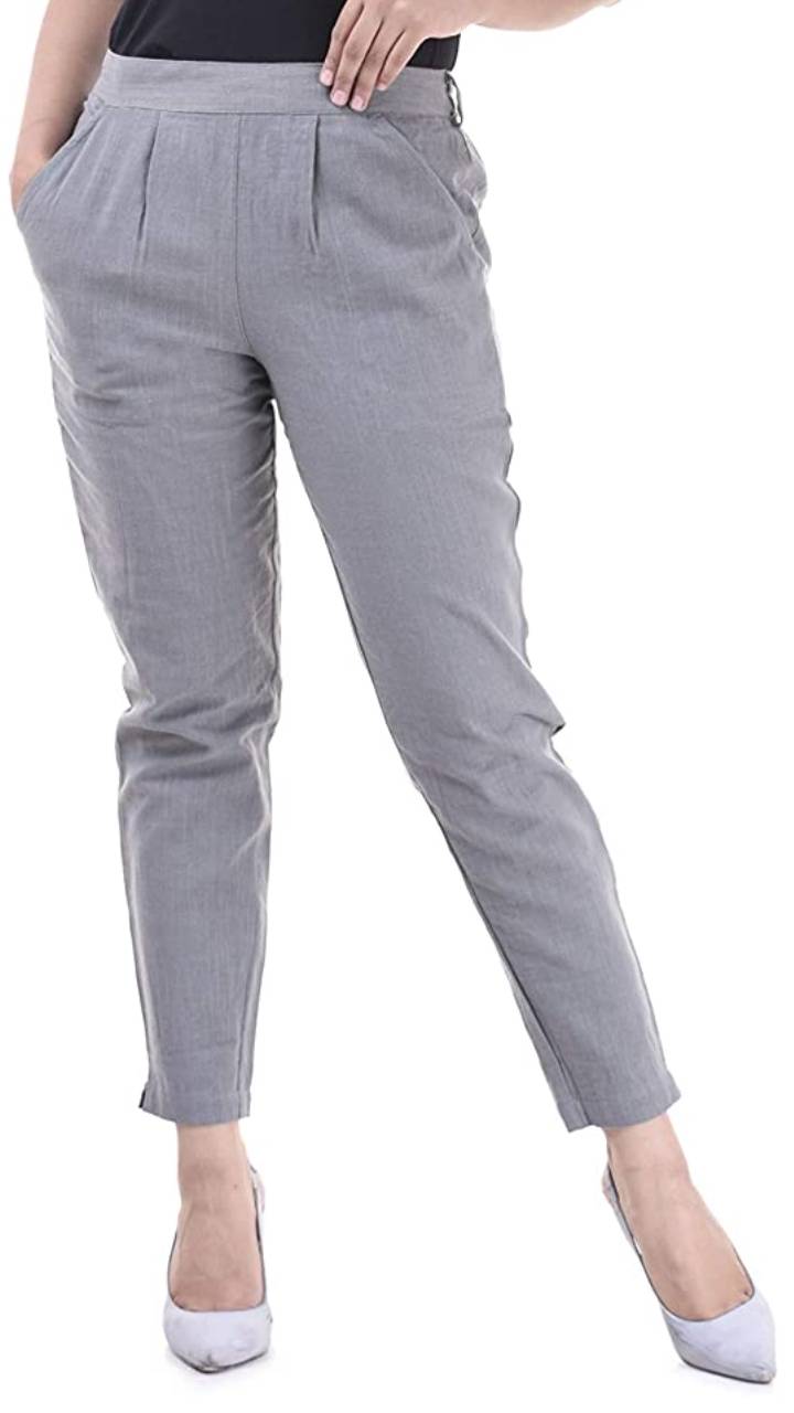 Buy ALLEN SOLLY Green Cotton Blend Super Slim Fit Men's Trousers | Shoppers  Stop