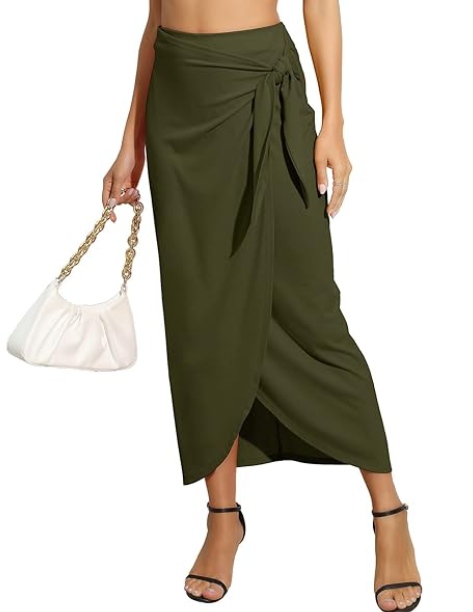 olive-green-drape-skirt